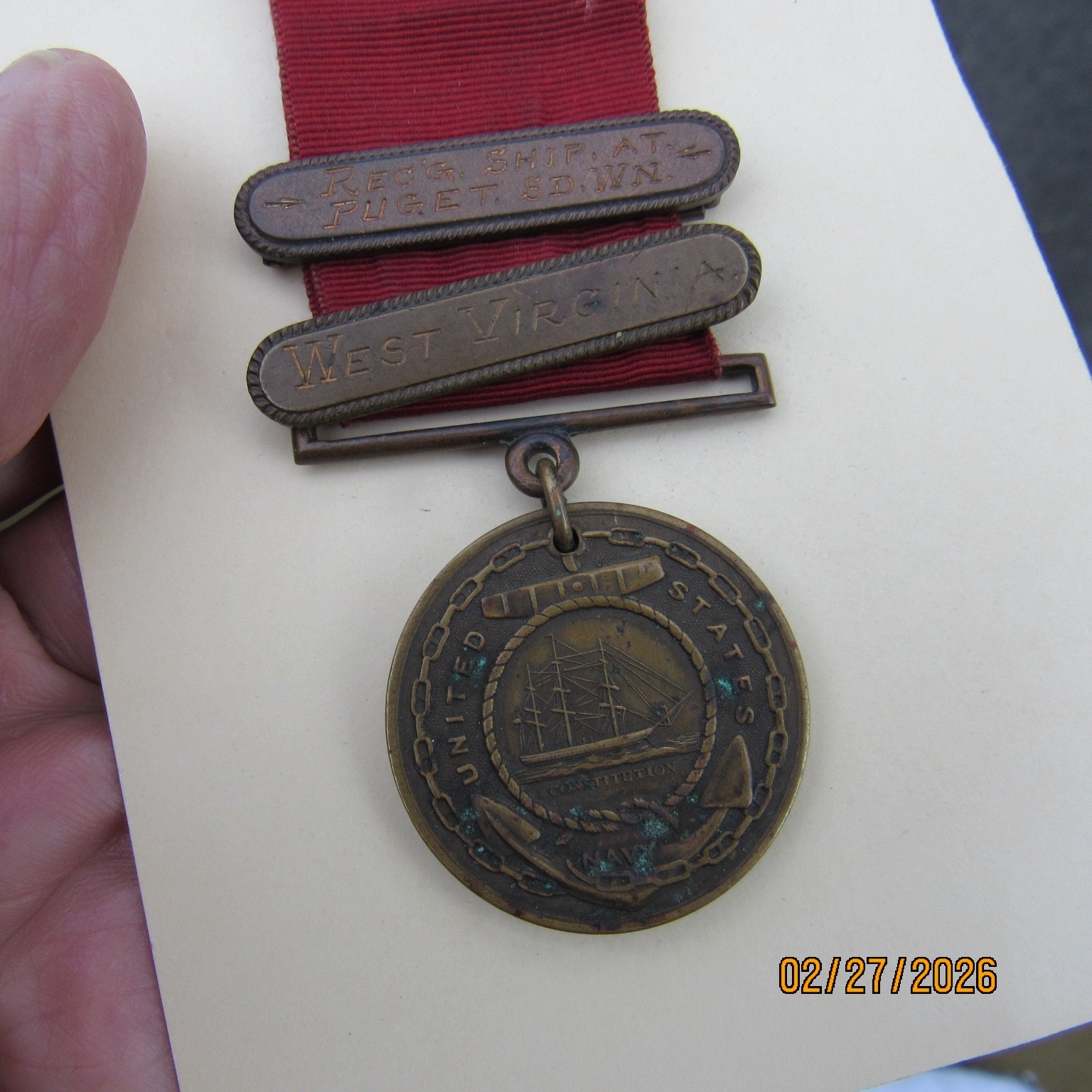 USN GCM GROUP 1910 2 BARS &USN MEXICO & RIM NAMED WW1 VICTORY MEDAL USS ST LOUIS