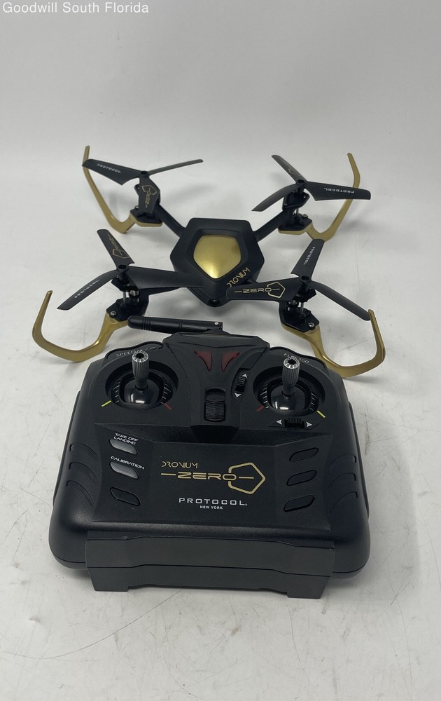 Protocol New York Dronium Zero Black Quadcopter Drone With Controller Not Tested