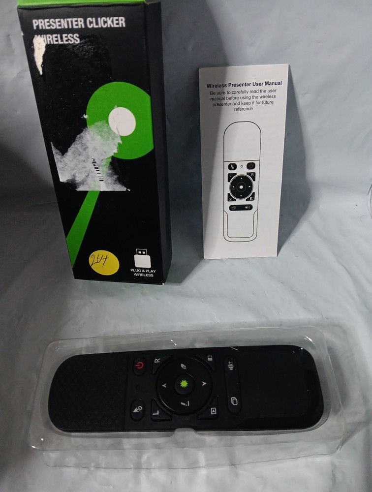 generic wireless presenter clicker ,wireless device"Plug & Play