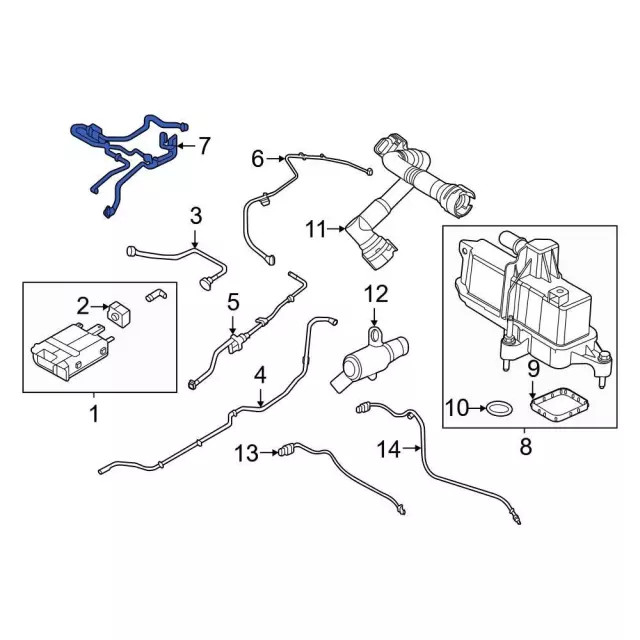 Genuine Ford Vapor Canister Purge Solenoid LX6Z-9D289-SJ
