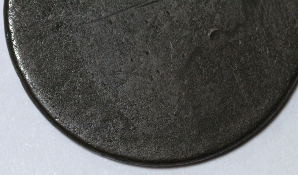 1798 1c Draped Bust Large Cent - RAW - Original Coin