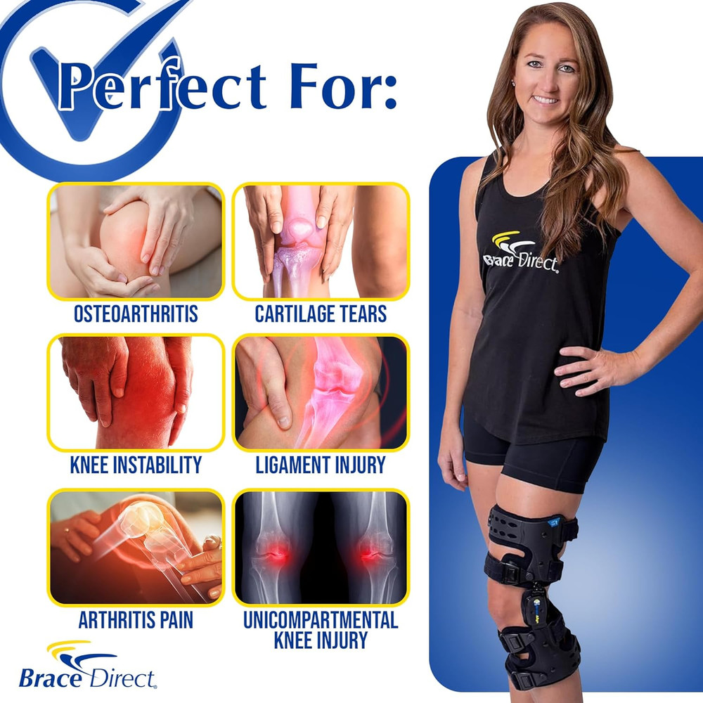 OA ROM Unloader Knee Brace - Adjustable Offloading for Degenerative Joint Diseas