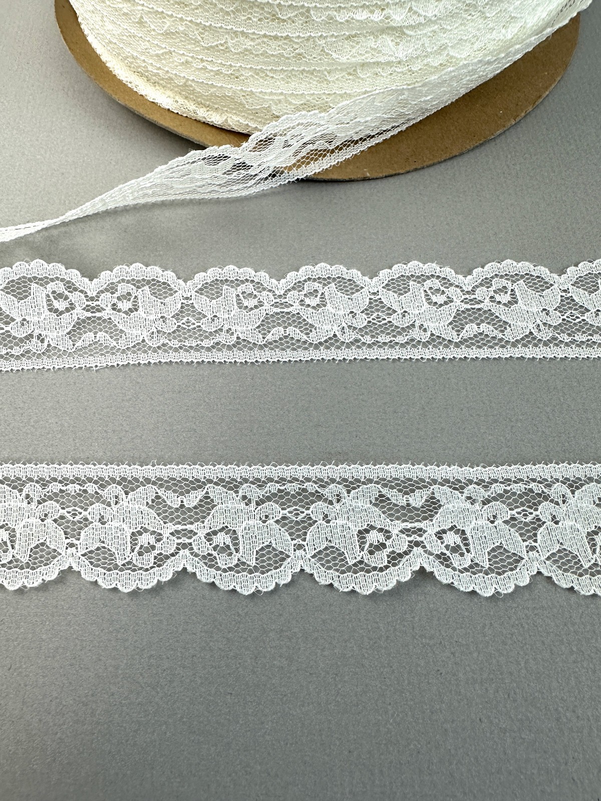 Lace Trim Spool 1/4"W 380 YDs 1 Spool Sewing Lingerie/ Klauber Brothers