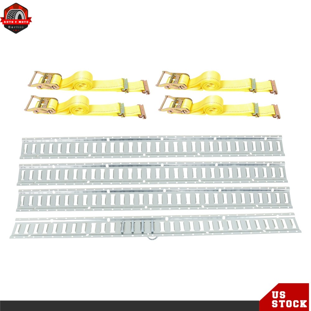 5' E Track Tie Down Enclosed Trailer 12 Pack Galvanized Secure Cargo Heavy Loads