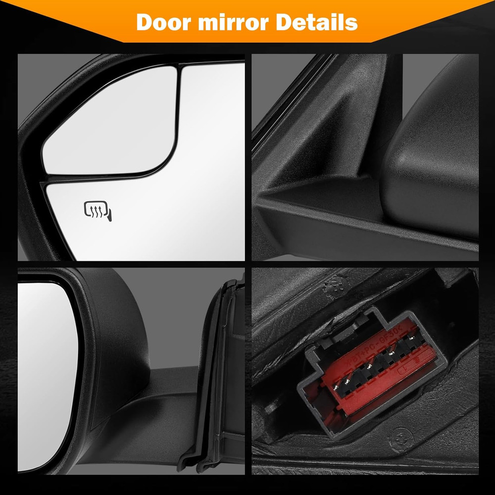 Left Driver Side Mirror Compatible with Ford Explorer 2020-2025, View Mirror wit