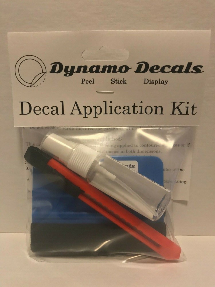 Vinyl Decal & Sticker Application Tool Kit with Detailed Instructions