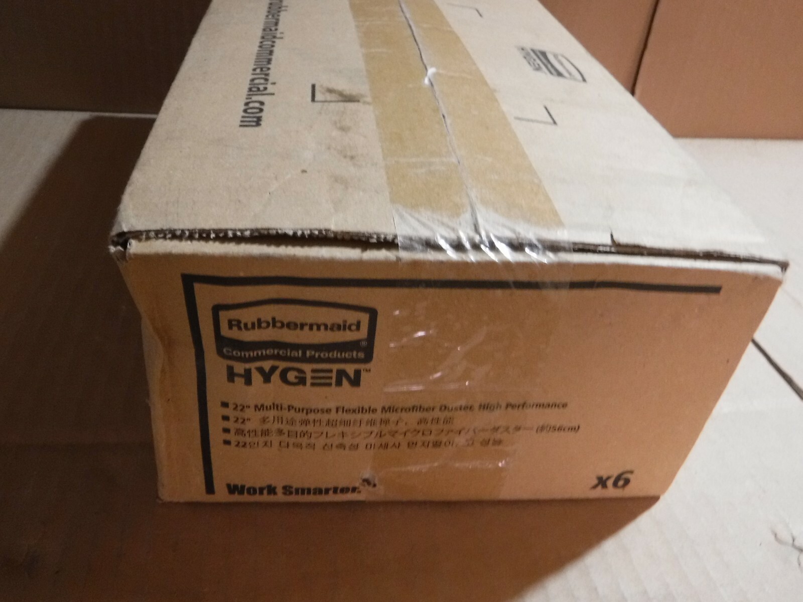 NEW CASE OF 6 RUBBERMAID FGQ85300WH00 REPLACEMENT SLEEVE MICROFIBER