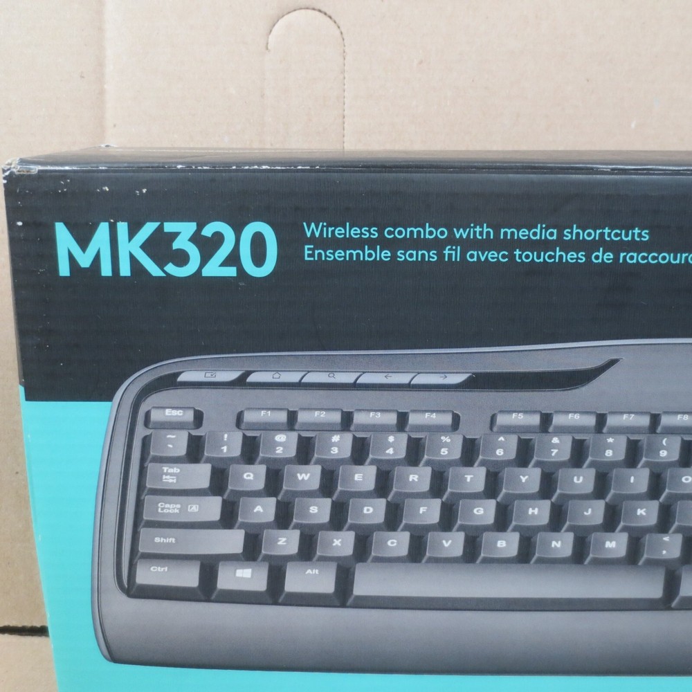 Logitech MK320 Wireless Desktop Set Keyboard / Mouse USB Black