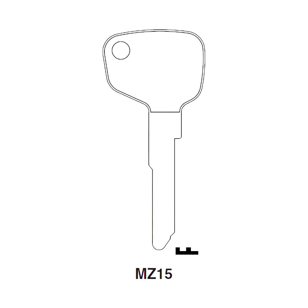 MZ15 Key Blank Nickel