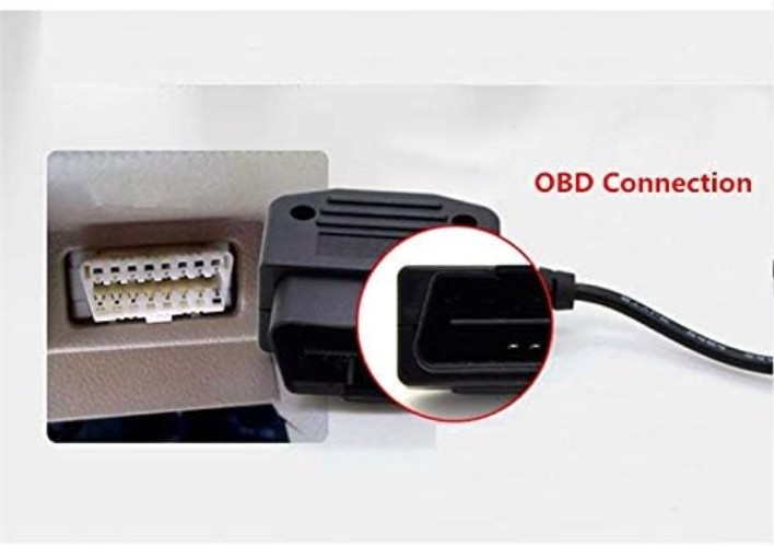 OBD Power Cable for Dash Camera, 24-Hour Surveillance