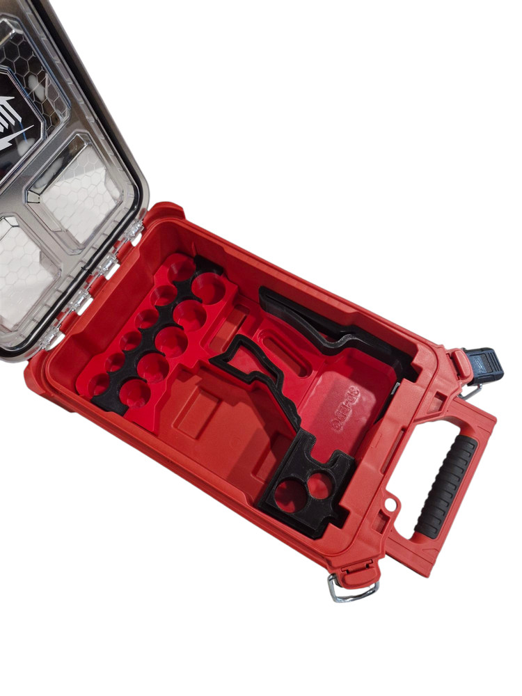 Milwaukee M18 Impact + Lug nut socket Packout Insert, Custom Tool organiser
