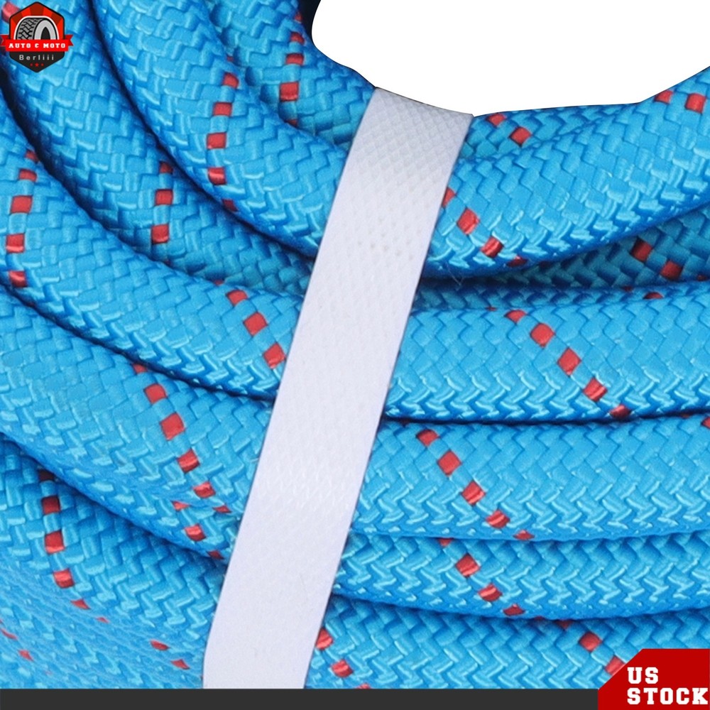 1/2" × 125' Double Braid Nylon Polyester Arborist Rope Pulling Rigging Line Blue