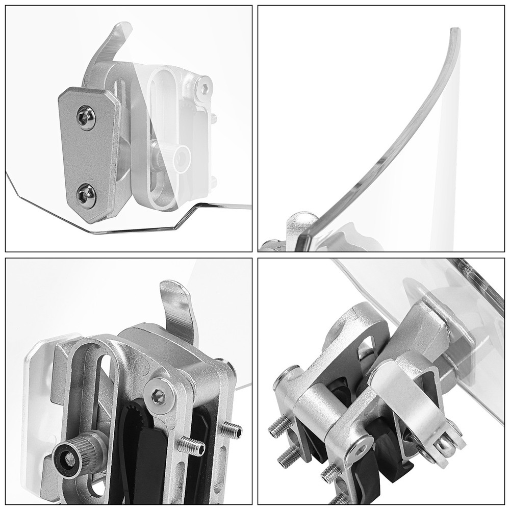 Windshield Extension Spoiler Wind Screen Deflector for Universal Motorcycle