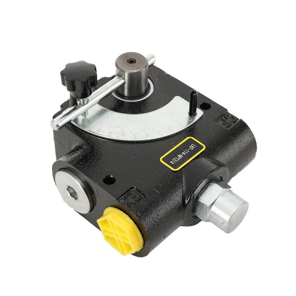 3/4” NPT Hydraulic Variable Flow Control Valve w/ Relief Adjustable 0-30 GPM