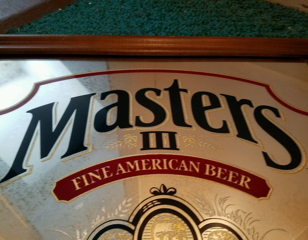1985 Masters beer mirror