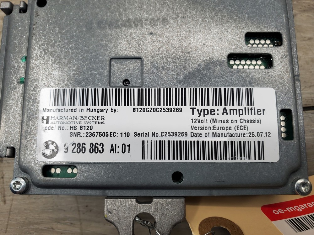 OEM BMW E70 E71 E89 X6M Z4 Audio Control Module Active Sound Design HARMAN