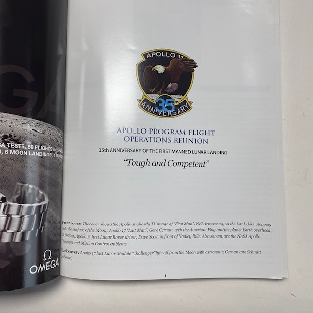 Apollo Program Flight Operations 35th Anniversary Reunion Mission History Book
