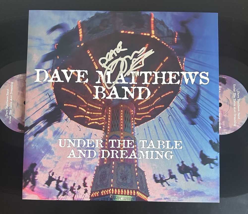 TIM REYNOLDS SIGNED UNDER THE TABLE AND DREAMING VINYL LP DAVE MATTHEWS BAND JSA