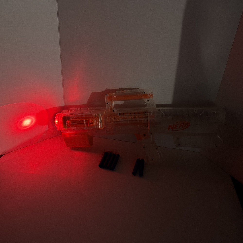 Nerf N-Strike Clear Deploy CS-6 Working Light transforms into blaster w/ darts