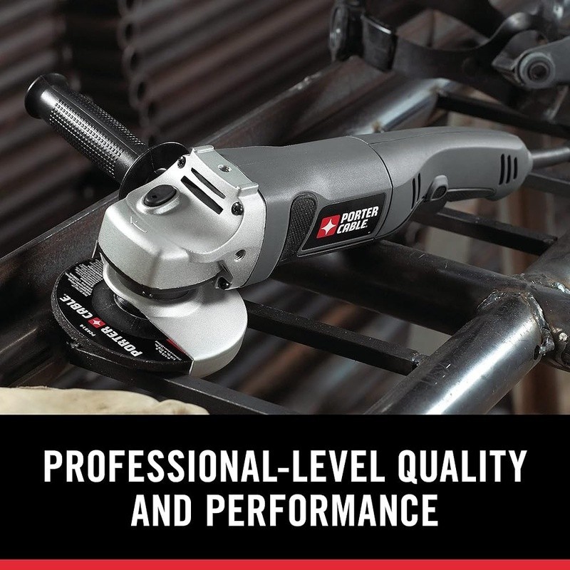 7.5 Amp Corded Angle Grinder W/ Adjtable Side Handle Spindle Lock