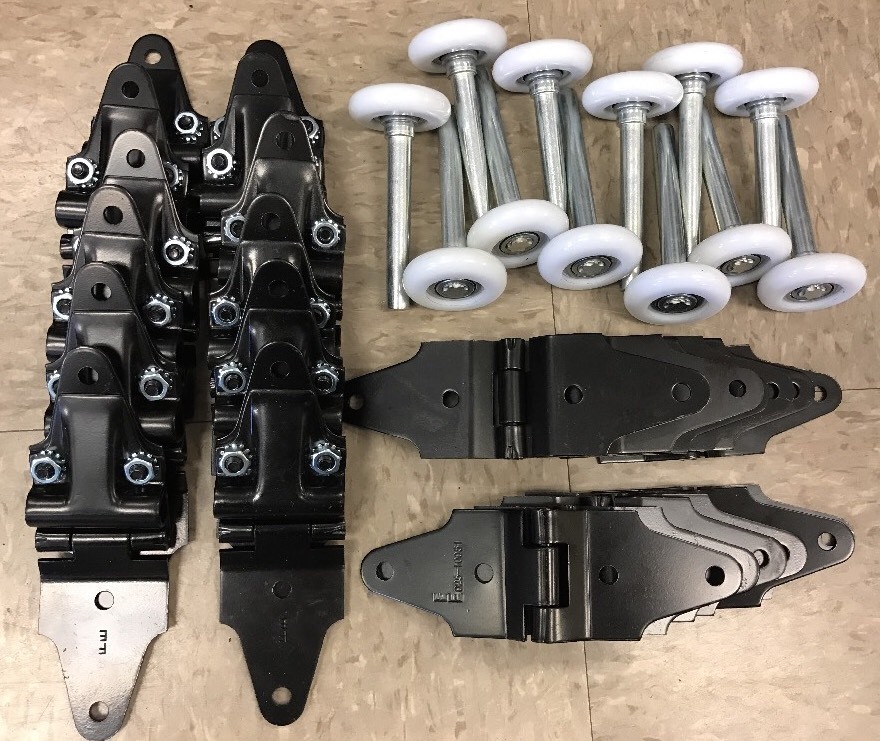 36 pack - Whiting Overhead Door Repair Kit - End Center Hinges 2" Rollers Todco