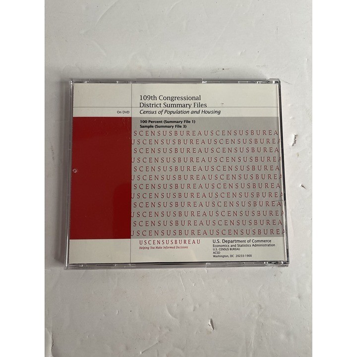 DVD - United States Census 2000 - District Summary Files