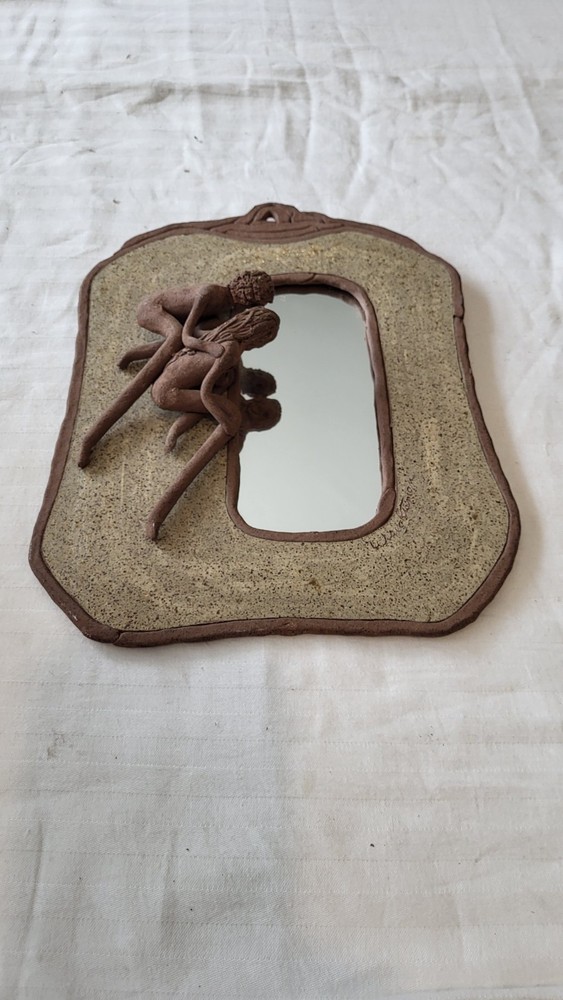 Unique Handmade Vintage Couples Reflections Mirror