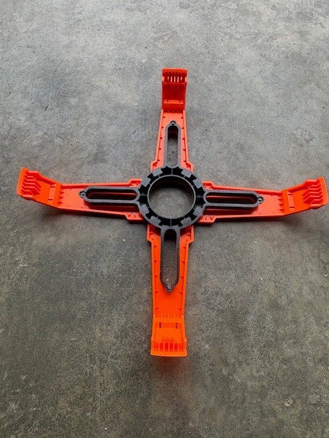 Bolt Star 24" Reusable Anchor Bolt Template for Concrete light pole bases