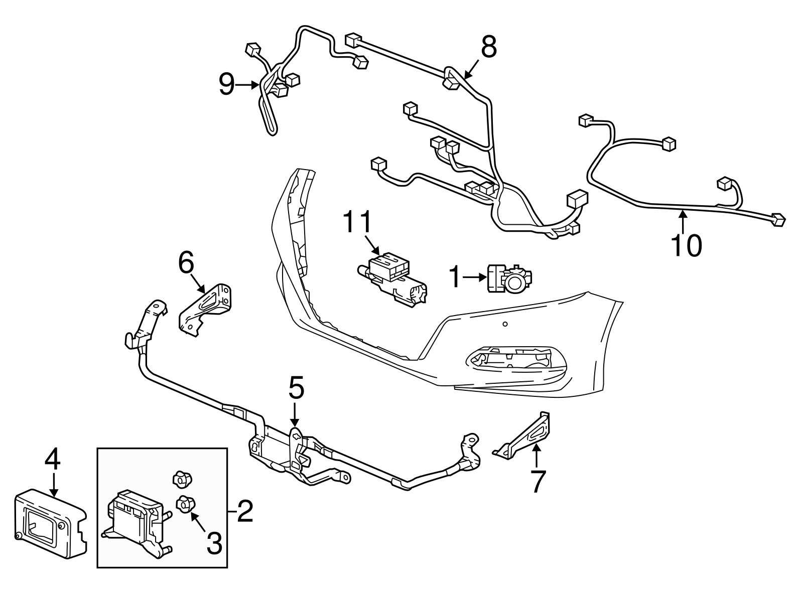 Genuine Honda 18-20 Accord Distance Sensor Milliwave Radar Cover 36809-TVA-A12