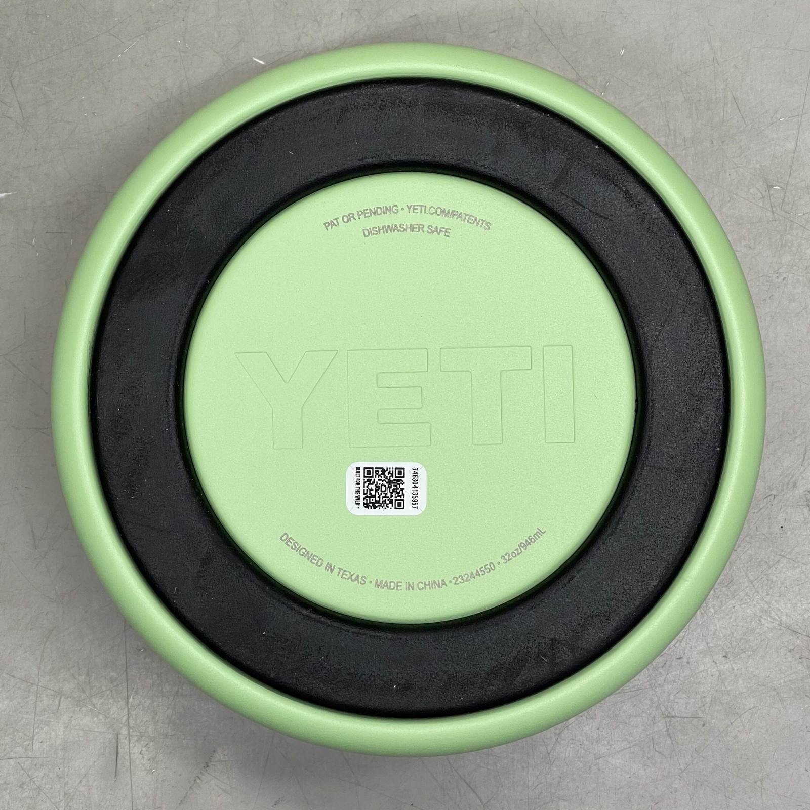 YETI Boomer Dog Bowl *HAS "CINTAS" Branding* 4 Cup (32 oz) Key Lime 4550