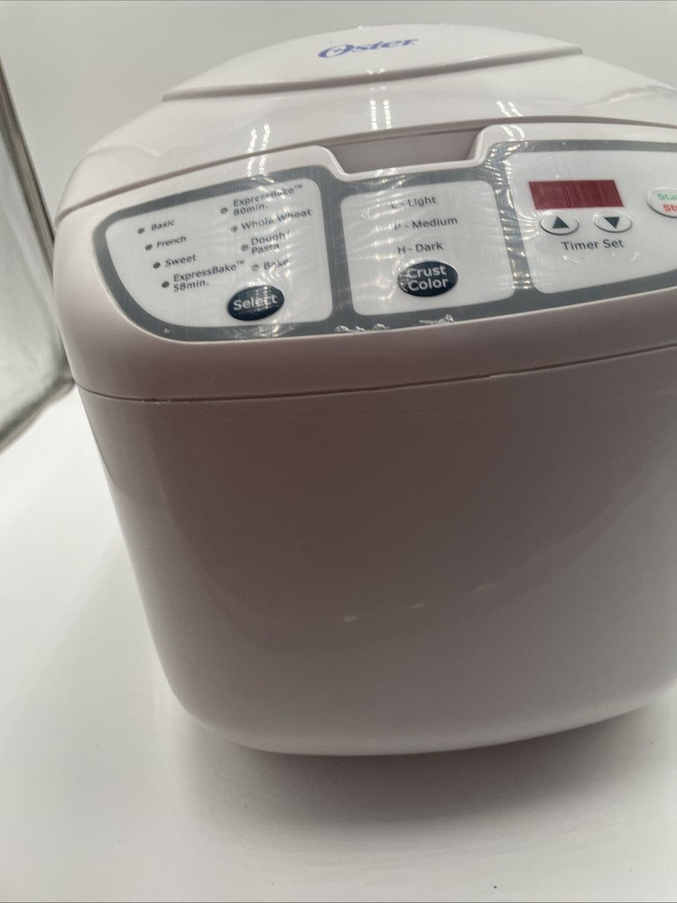 Oster Express Bake Bread Maker - 2Lb - Model 5838 White - Tested Works