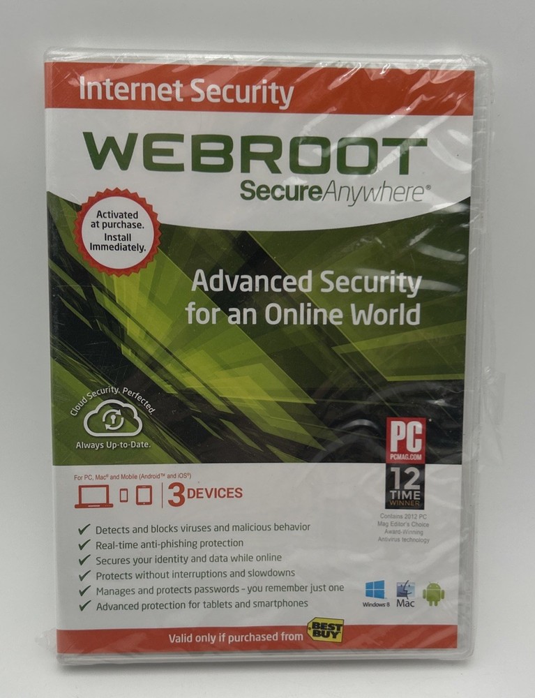 Webroot SecureAnywhere Internet Security Full Version for Windows & Mac WBR00T