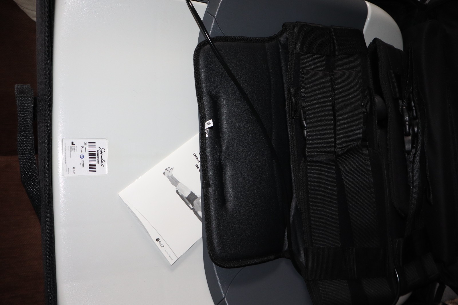 Saunder Portable Lumbar Traction Device w/Hand Pump in Case Free Shipping