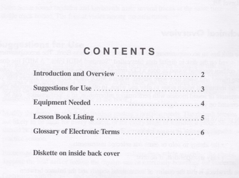 Piano Adventures Background Accompaniments Level 3B Lesson Midi Diskette