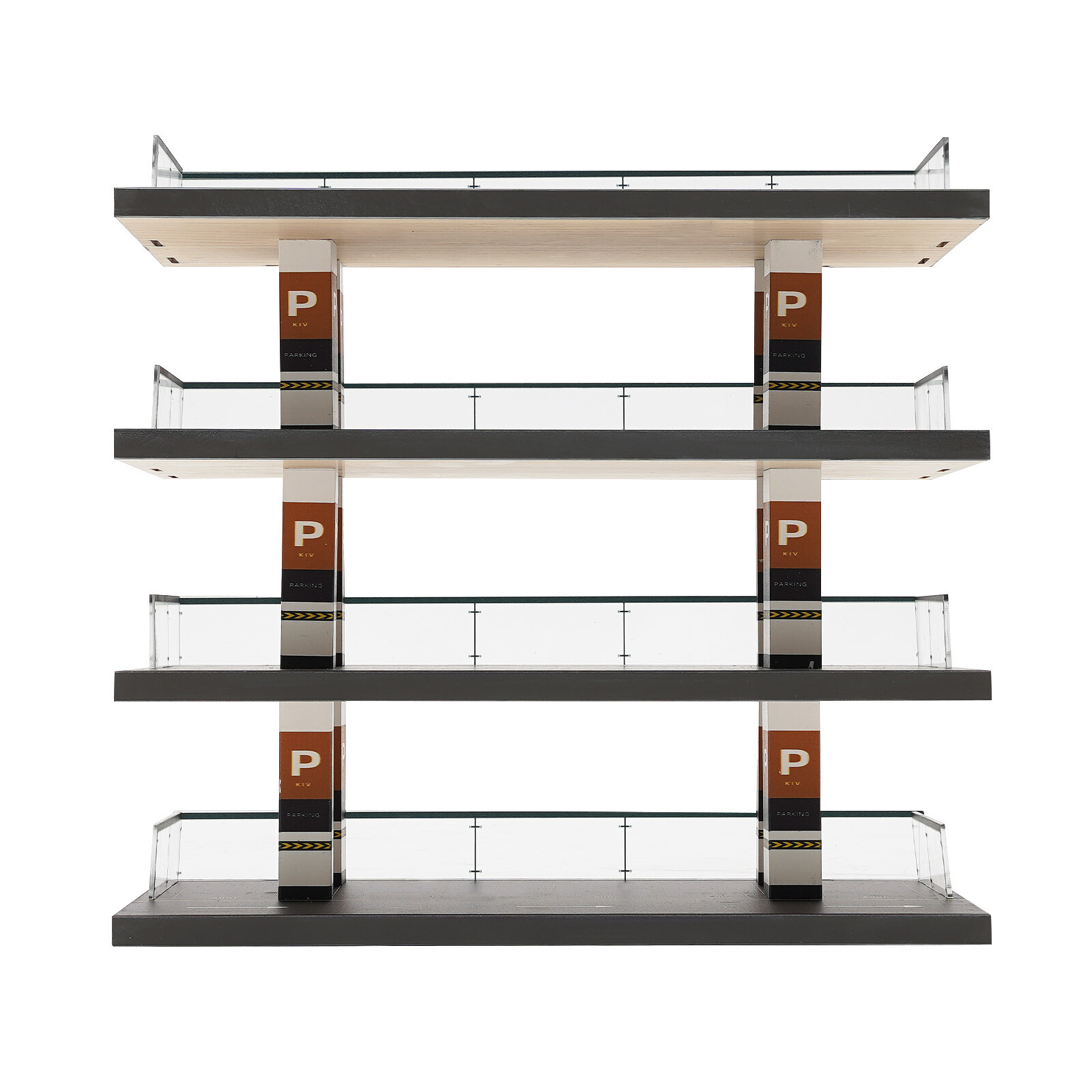 4-Story Diorama 1/64 Car Garage Model Parking Lot Backdrop Display Scene Model