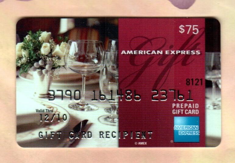 AMERICAN EXP. Dining Room Setting ( 2006 ) Gift Card ( $0 - NO VALUE )
