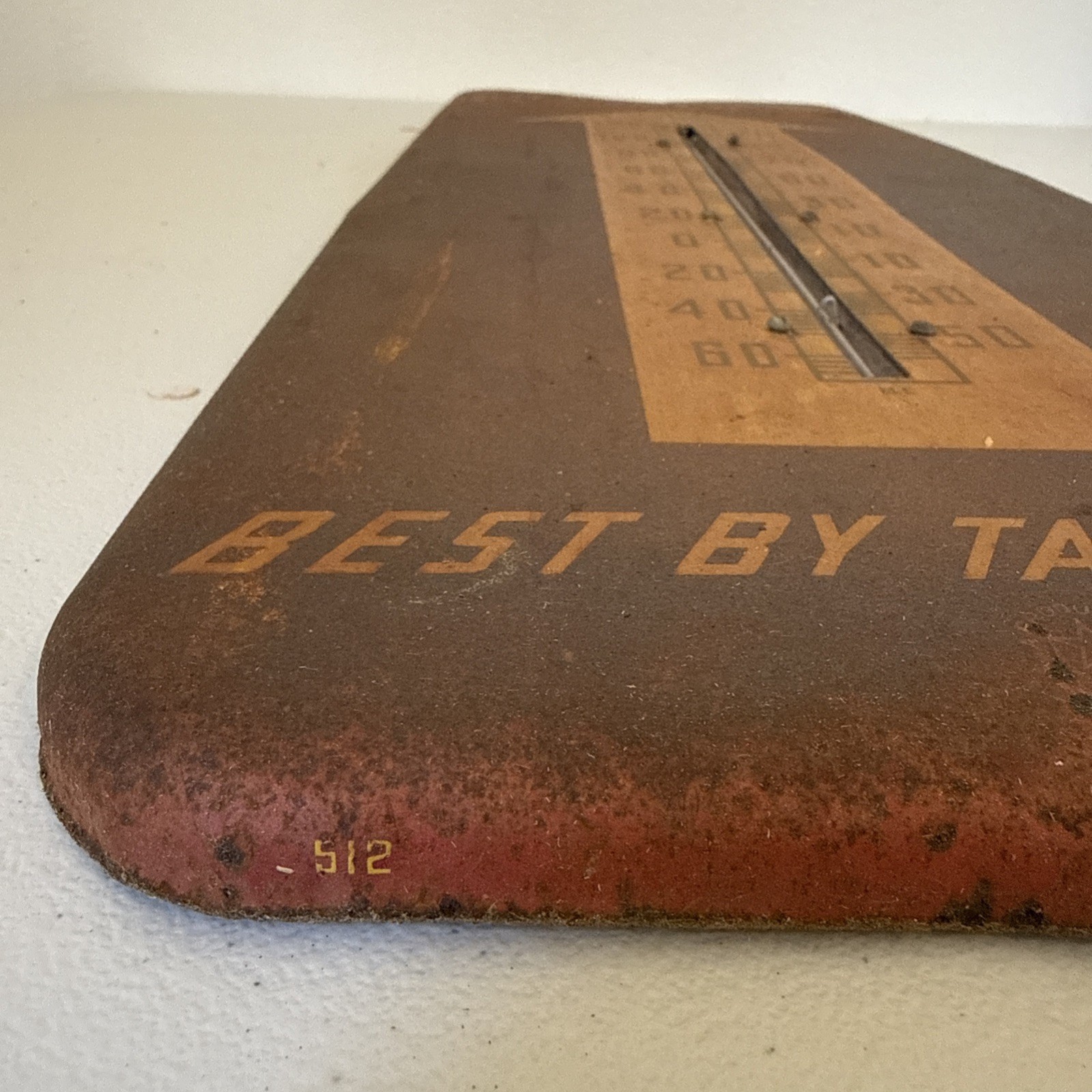 Vintage RC Cola Royal Crown Metal Thermometer Sign 25.5” x 10” Works!