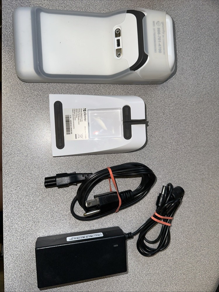 Clover C403 Flex Wireless Credit Card Processor Terminal Charging Station