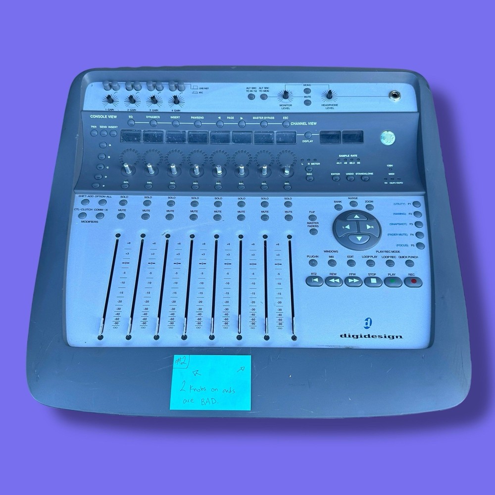 Digidesign 002 MX002 Tested in Demo Only Missing Knobs