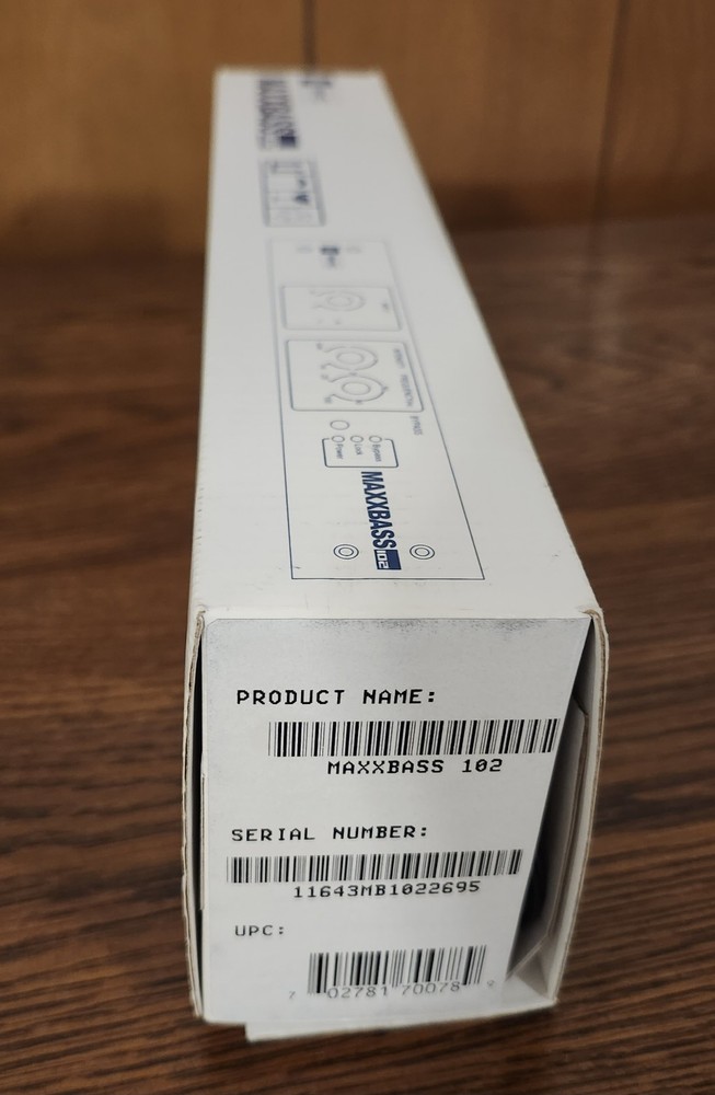 Rare Waves Maxxbass 102 Hardware Low Frequency Stereo Processor Tested EUC W/box