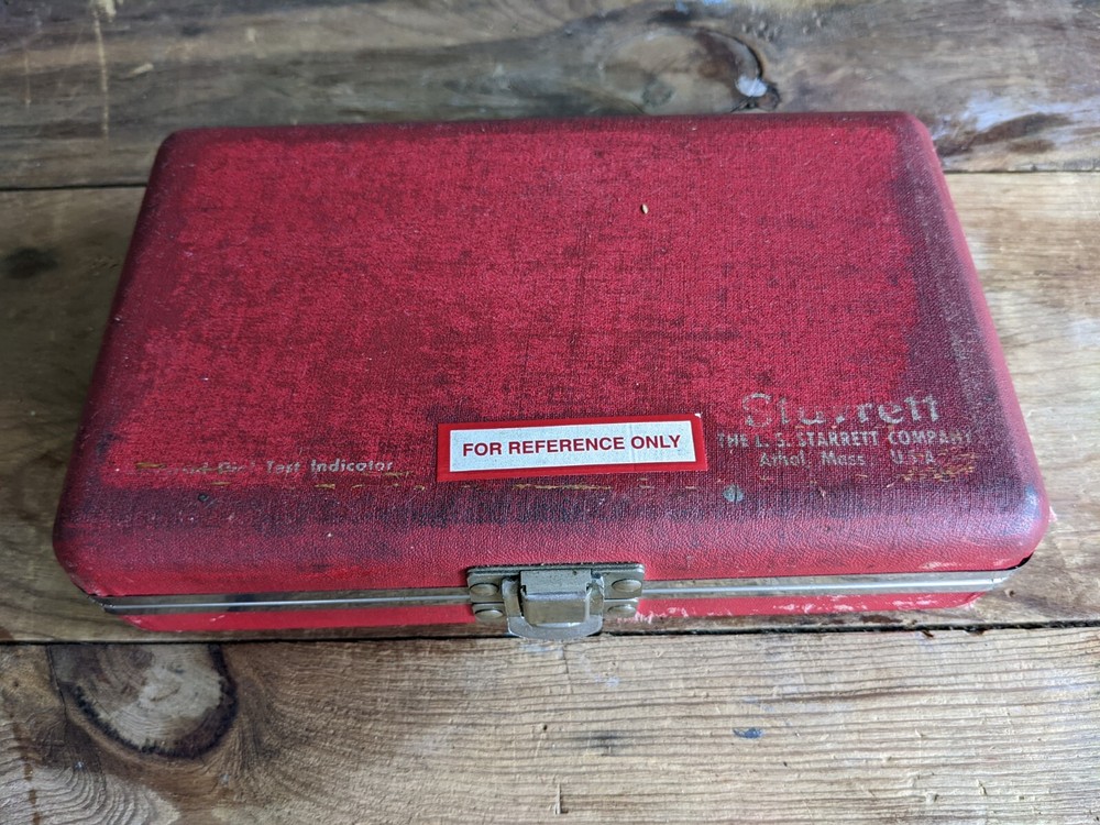 Vintage STARRETT 196 Dial Test Indicator Original Case/Box.