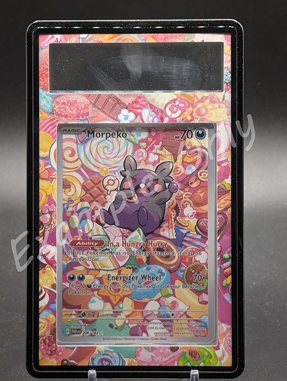 Pokemon Extended Art Insert for PSA Slab- Morpeko 206 ART ONLY