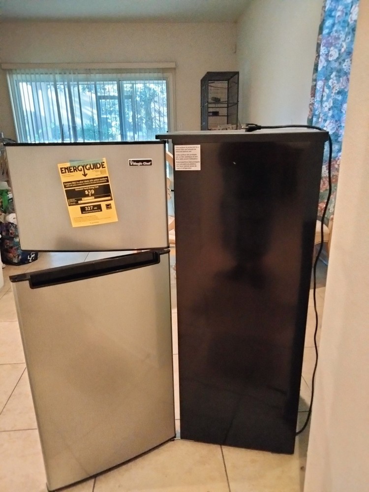 mini fridge with freezer 2 door
