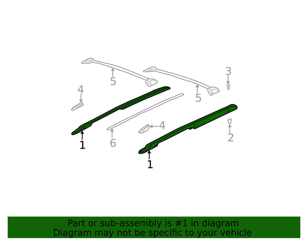 Genuine GM Side Rail 25853983