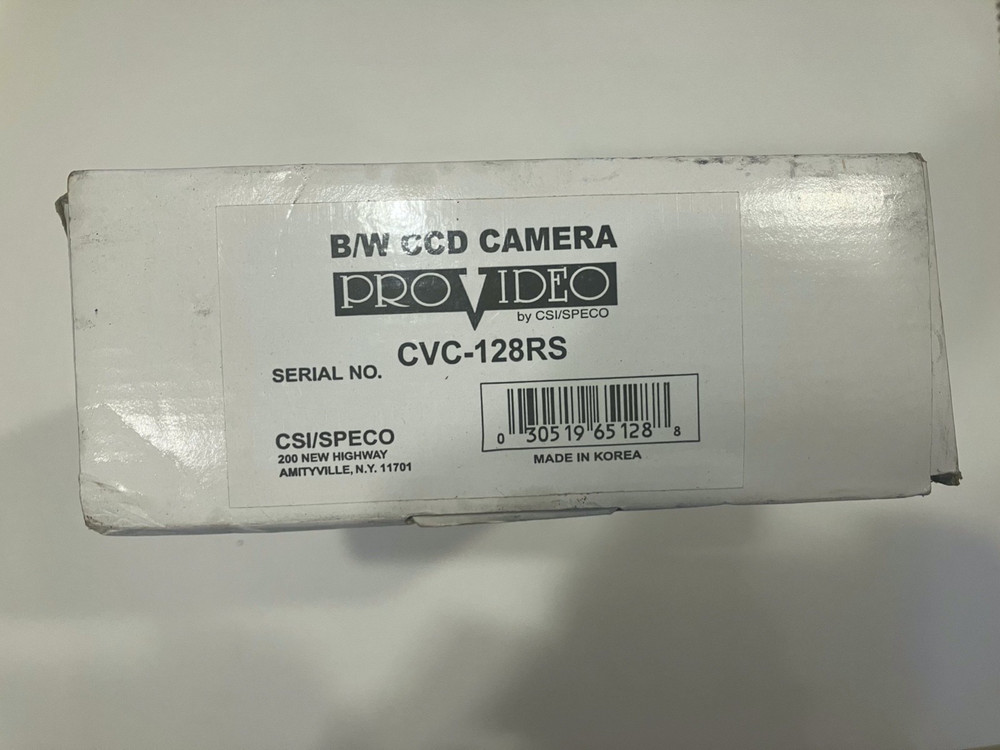 Pro Video SCI Speco CVC-128RS B/W CCD Covert Security Camera