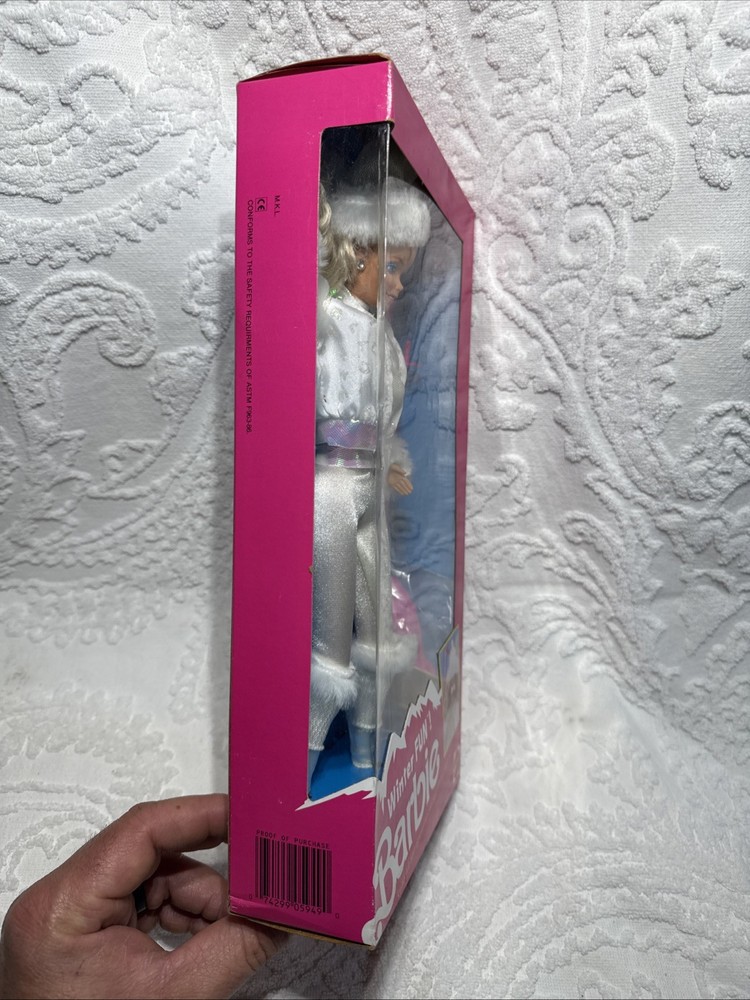Winter Fun Barbie 1990 Doll