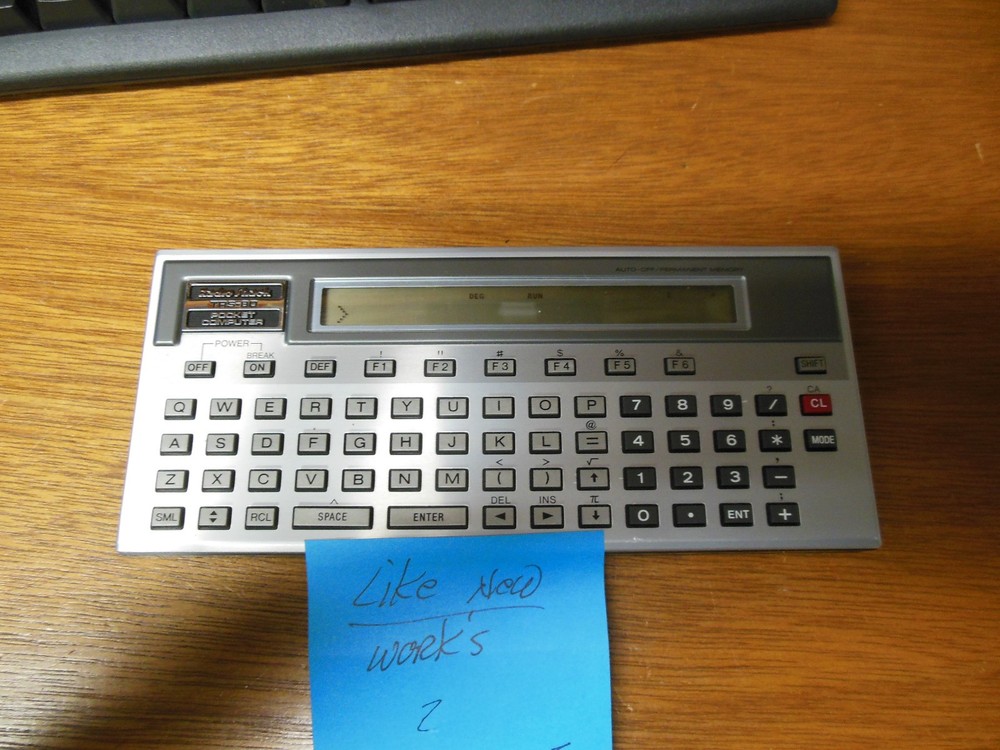 Tandy TRS-80 Pocket Computer. working
