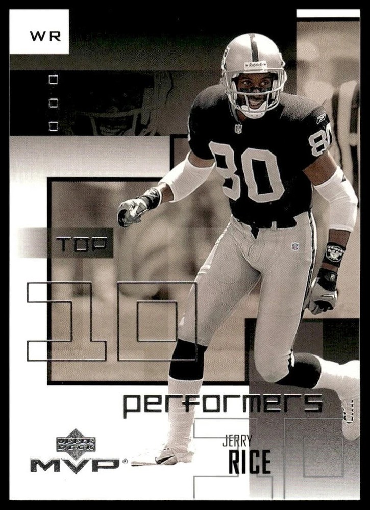 !!!     JERRY RICE   UPPER DECK  MVP  FOOTBALL  INSERT  CARD  $$