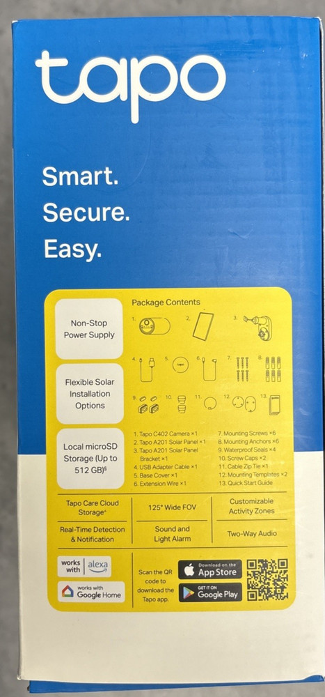 TP-Link Tapo C402 Wireless Solar-Powered 1080p Full HD Security Camera Kit