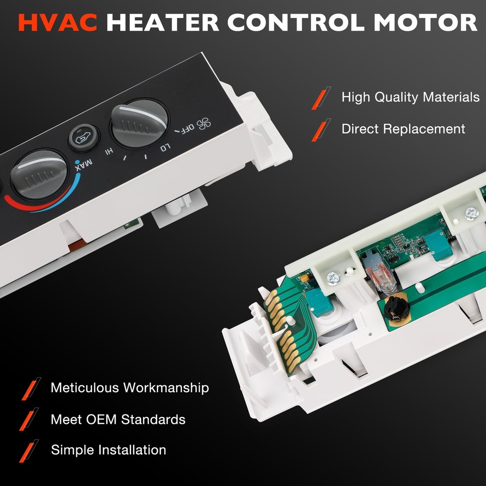 599-007 Climate Control Module A/C Heater Air Conditioning Panel Without...